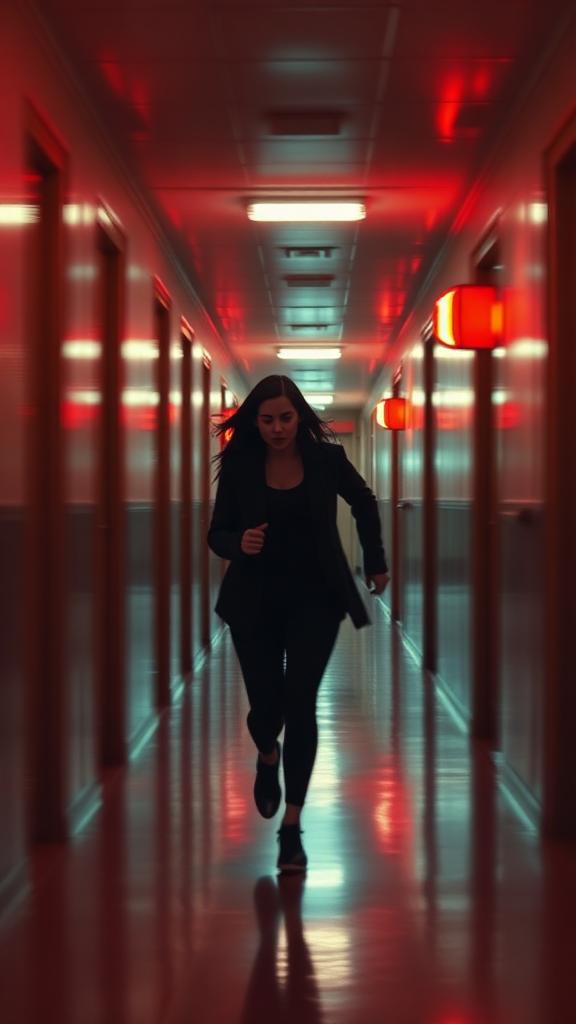 Red Hallway — Action reference frame